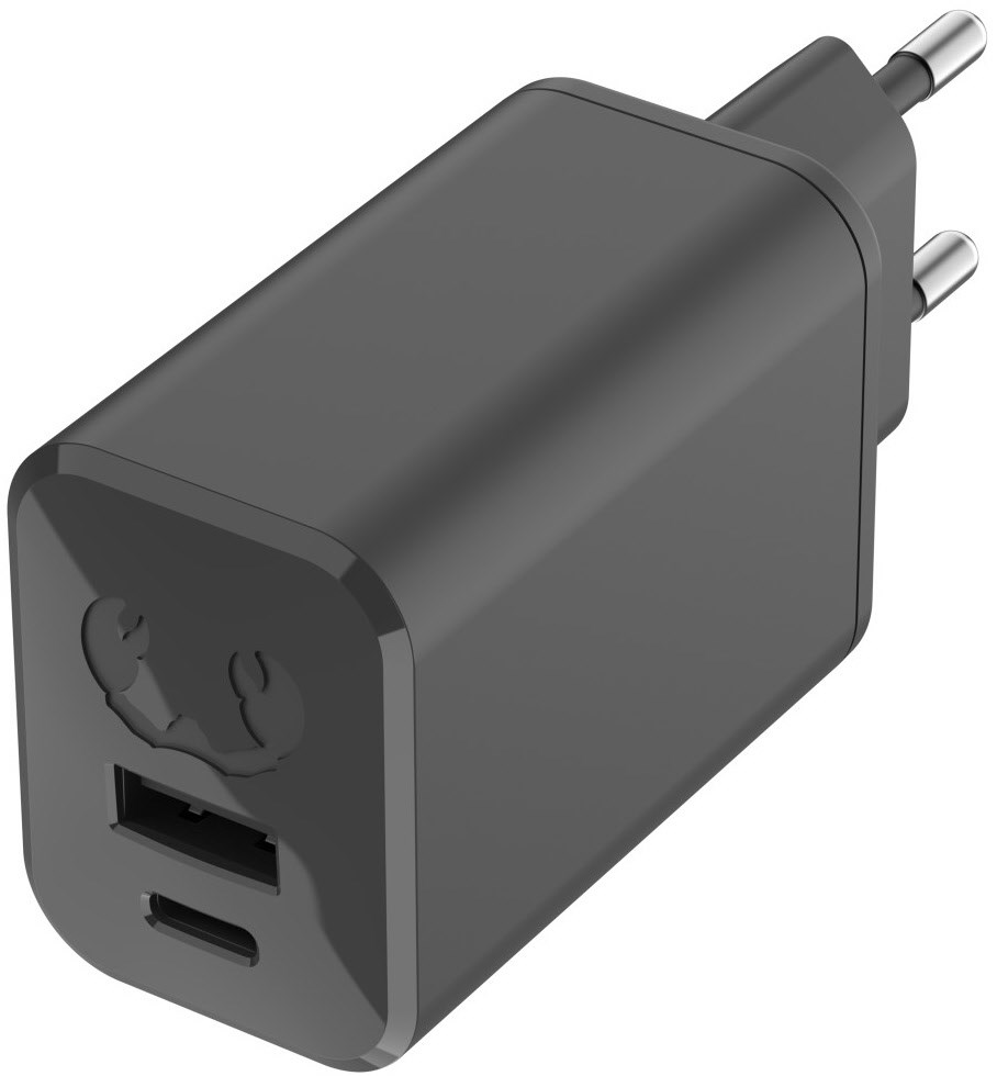 USB-A+C GaN Mini Charger (65W) Ice Grey