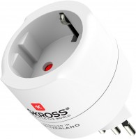 Reisestecker EU > CH/IT/BRA weiß