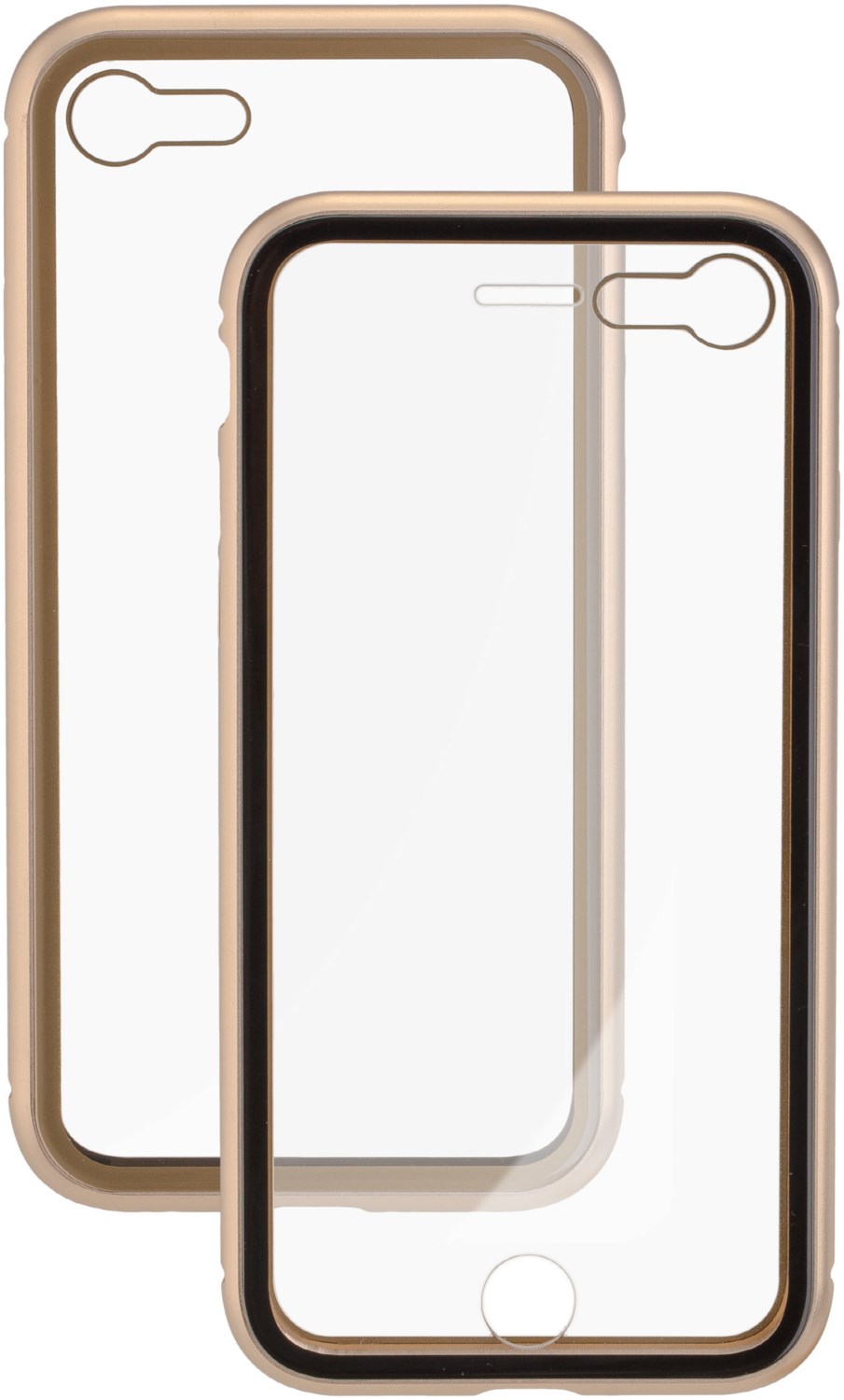 MAGNET COVER Duo Glas für iPhone 7/8 gold