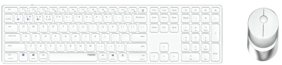 9850M (DE) Kabelloses Tastatur-Set weiß