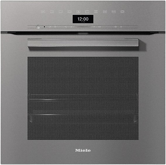 H 7460 B Einbaubackofen graphitgrau, 76 l, schnelles Vorheizen, Rückwand katalytisch beschichtet, 59,5 cm breit, A+