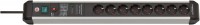 Steckdosenleiste 8-fach (3m) Premium-Protect-Line schwarz/silber