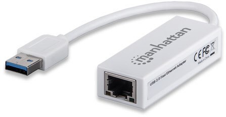 USB 2.0 > RJ45 FE Adapter weiß