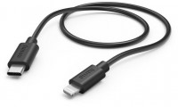 Lade-/Datenkabel (0,75m) USB-C>Lightning schwarz