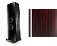 Solitaire S 540 /Stück Stand-Lautsprecher hochglanz makassar/elox schwarz