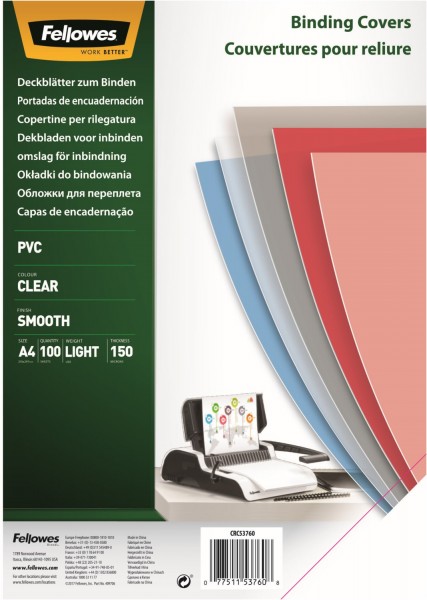 A4 Deckblätter (100 St.) transparent