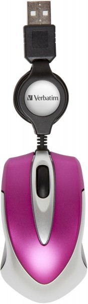 Go Mini Optical Travel Mouse hot pink