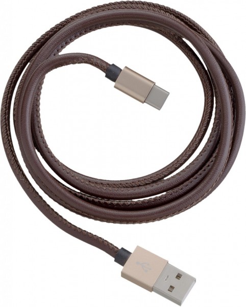 Peter Jäckel USB Leather Touch Kabel Typ C braun