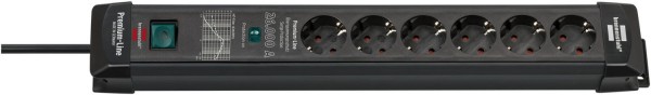 Steckdosenleiste 6-fach (1,8m) Premium-Line schwarz