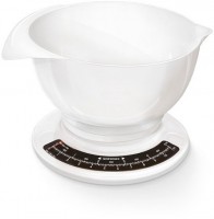 Culina Pro Küchenwaage mit Schüssel weiß