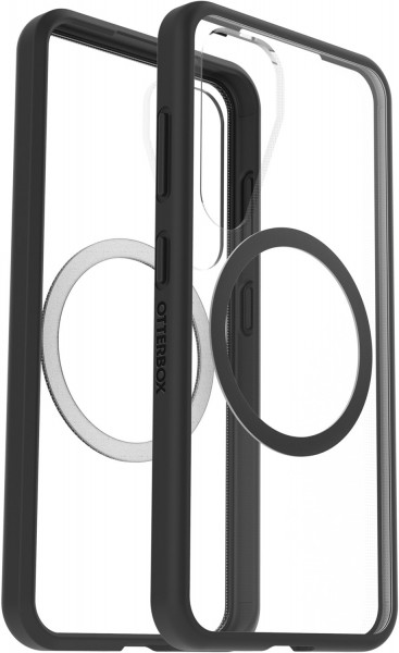 React Magnet Case für Galaxy S25 black crystal