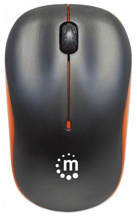 Success Kabellose Maus schwarz/orange