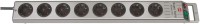 Steckdosenleiste 8-fach (2,5m) silber