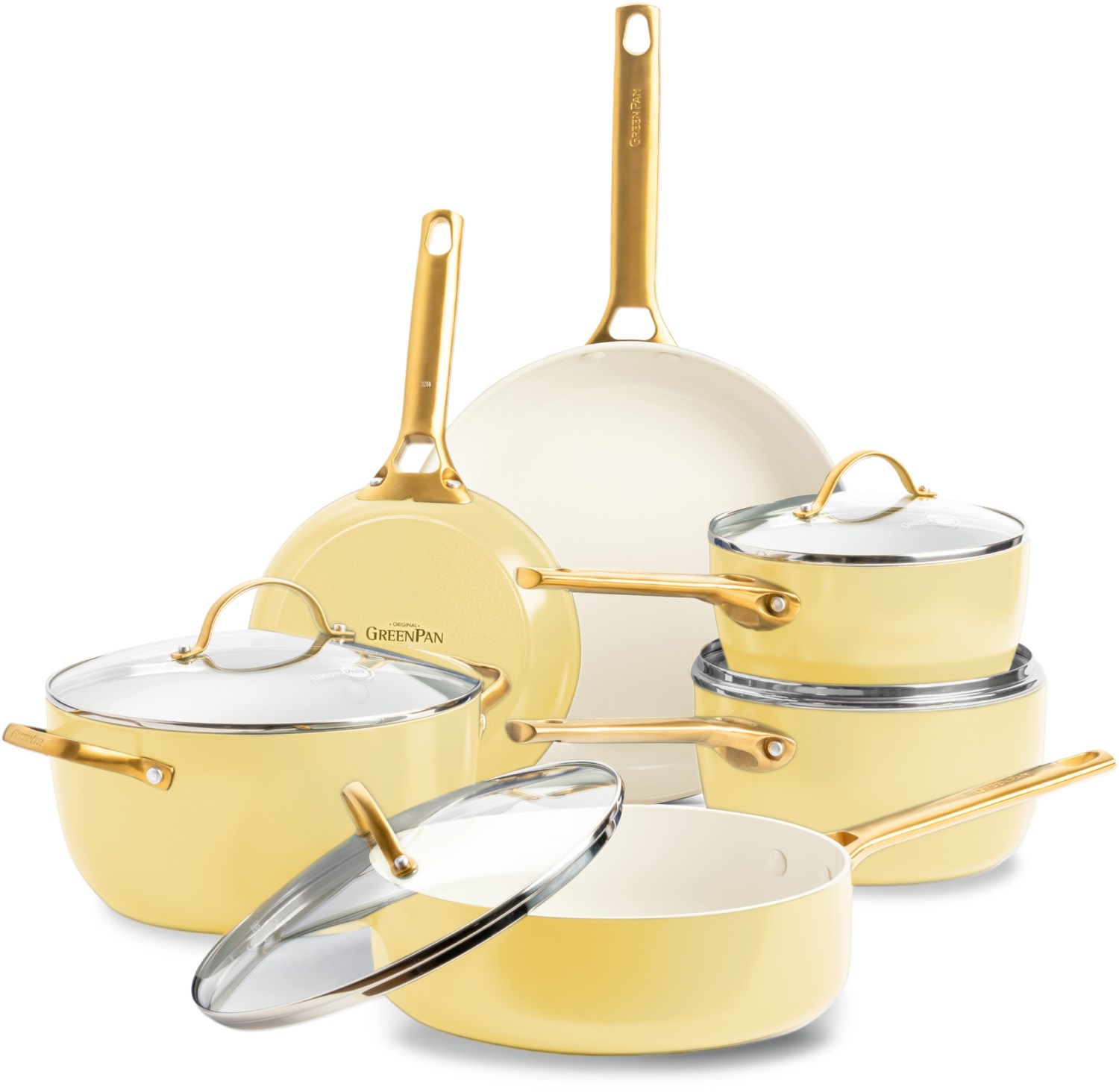GreenPan Padova Reserve Topf-/Pfannenset 10-teilig Sunshine Yellow