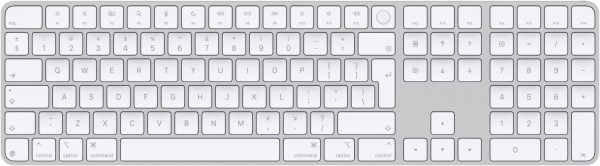 Magic Keyboard mit Touch ID (DE) und Numblock für Mac mit Apple Chip weiße Tasten