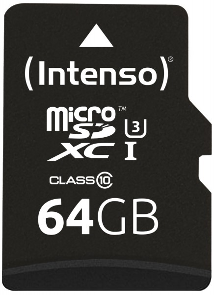 microSDXC Card Professional (64GB) Speicherkarte inkl. Adapter