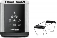 TO850 Kompakt-Toaster edelstahl/schwarz