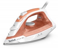 FV2C40 Virtuo 30 Dampfbügeleisen pastellorange/weiß, 2000 W, 120 g/min Dampfstoß, 27 g/min Dampfproduktion, Keramik-Bügelsohle, 240 ml Wassertank