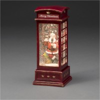 LED-Telefonzelle mit Weihnachtsmann