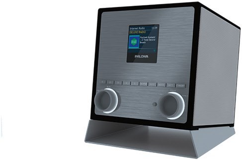 QUUBI Internetradio schwarz/silber