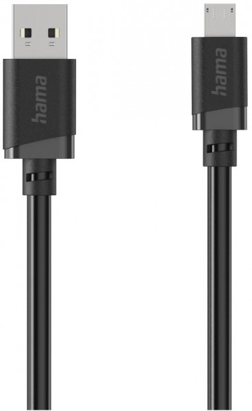 USB-A>Micro-USB Ladekabel (1m) schwarz