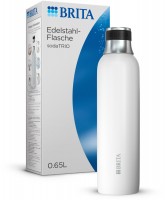 sodaTRIO Edelstahlflasche klein weiß