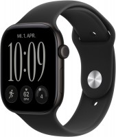 Apple Watch Series 12 (46mm) GPS+5G Smartwatch Alu mit Sportarmband M/L schwarz/schwarz