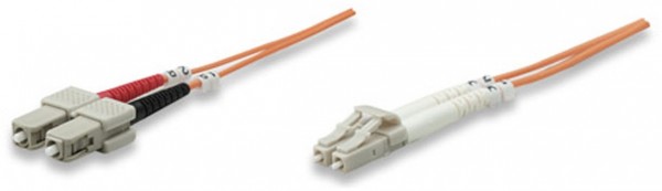 LWL LC > SC OM2 Anschlusskabel (1 m) orange Multimode
