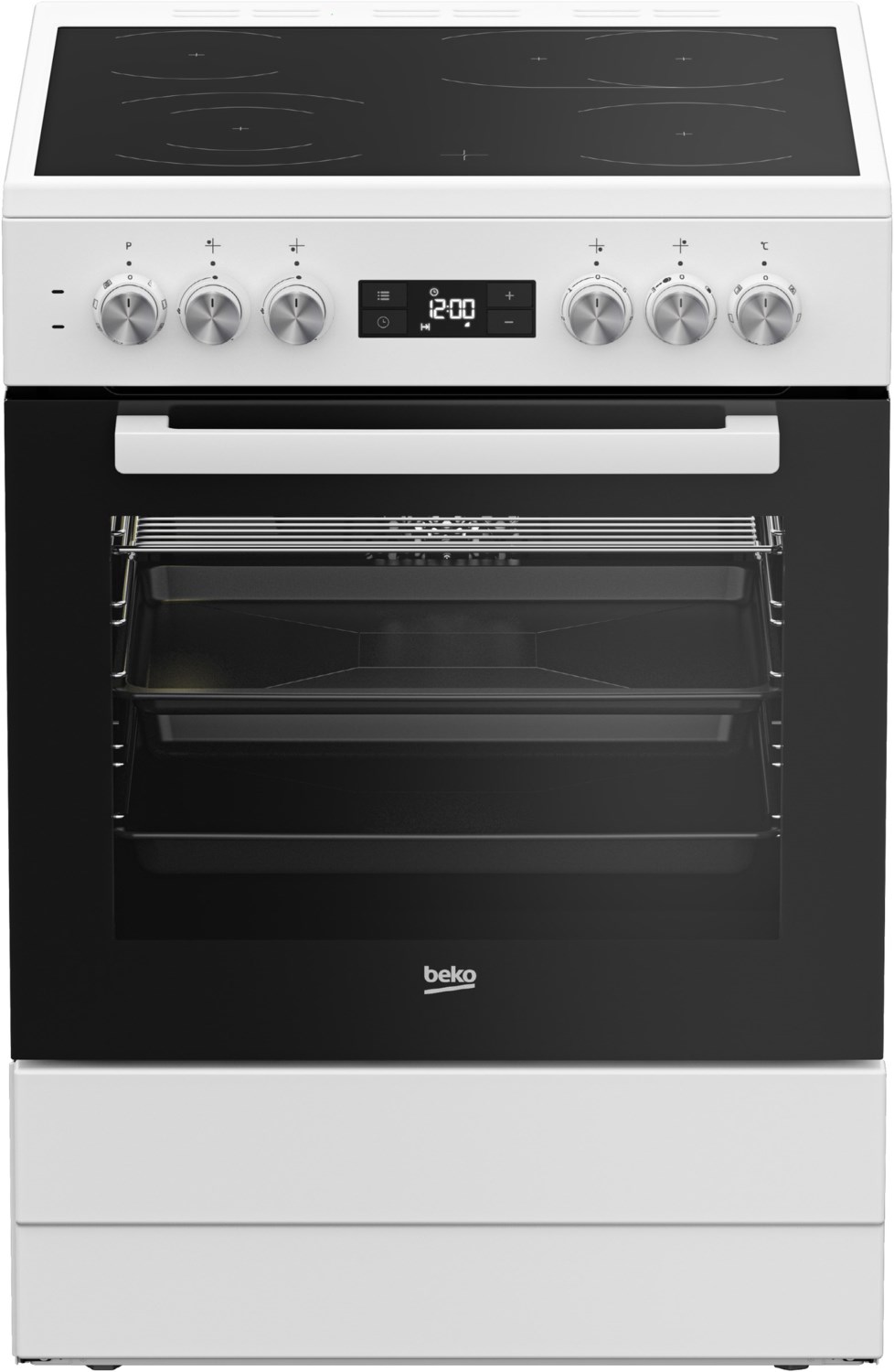 Beko FSM67320GWS Elektroherd mit Glaskeramikfeld weiß / A | EURONICS