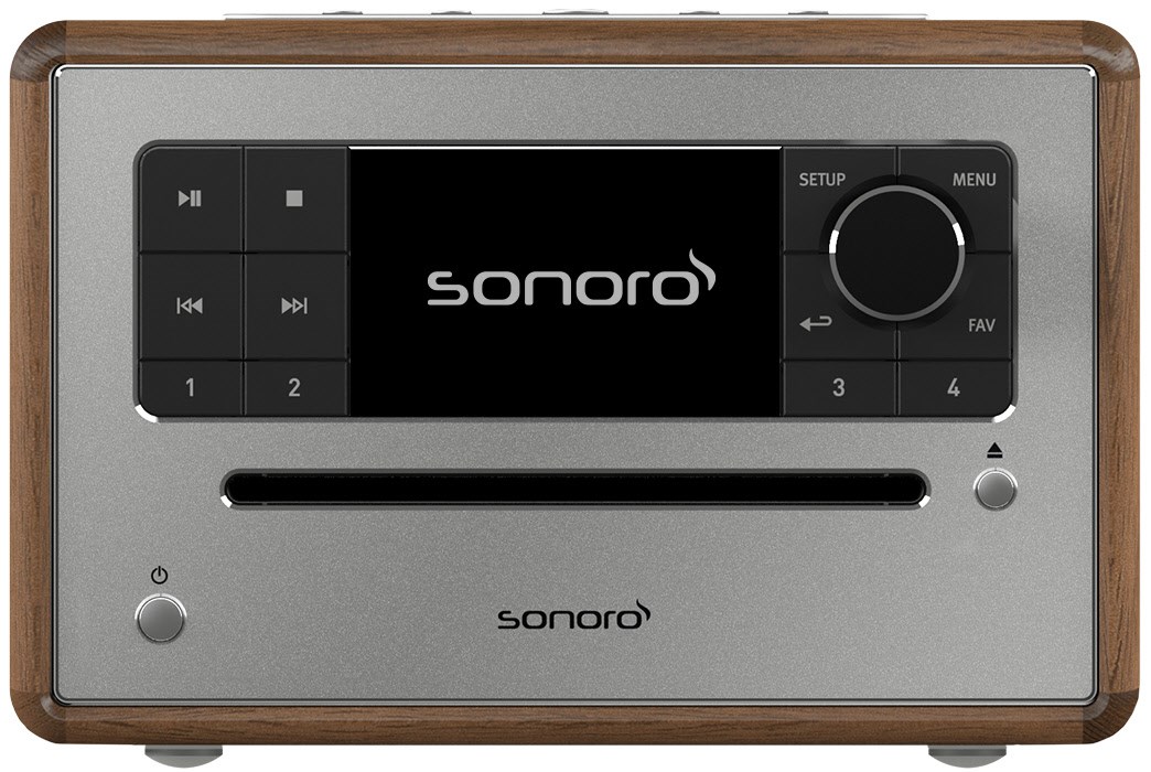 Elite CD/Radio-System walnuß/silber