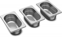FlexTop3-Bowls Gar-/Lagerschalen (3 Stk.) edelstahl