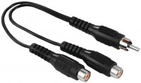 Subwoofer-Adapter Cinch-Stecker>2 Cinch-Kupplungen