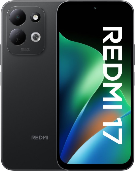 Redmi 17 (4GB+256GB) Smartphone schwarz, 50 MP Kamera, 6,9 Zoll Display, 73,9 Std. Akku, LTE