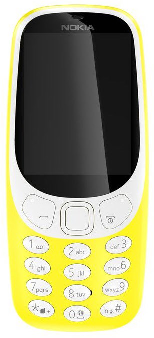 3310 (2017) Dual-SIM Tasten Handy gelb