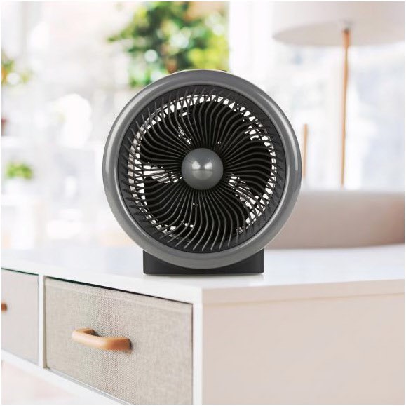 Domo Ventilatore E Termoventilatore 2 In 1 Mod. DO7326F - Colore Nero, Per Tutto L'anno