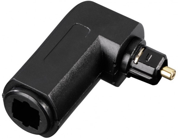 Toslink-Stecker > Kupplung, 90° Adapter