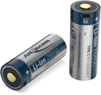 Li-Ion (5.100mAh) Akku mit USB Typ-C Ladebuchse silber