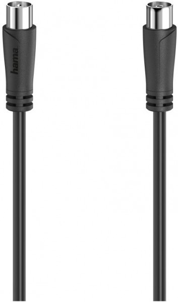 Antennen-Kabel 90 dB (1,5m) Koax-Stecker>Koax-Kupplung schwarz