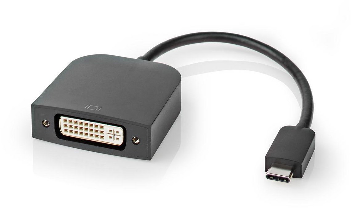 CCGP64552BK02 USB-C-Adapterkabel schwarz Typ-C-Stecker>DVI-D-Buchse (24+5)