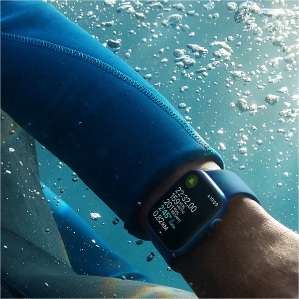 Apple Watch 7 Nike (41mm) GPS Alu mit Nike Sportarmband polarstern 