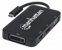 USB-C 4-in-1 Audio/Video-Konverter schwarz
