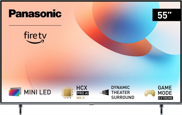 TV-55W95AEG 139 cm (55") Mini LED-TV dark titanium, 4K Ultra HD, Smart-TV, 120 Hz, Sprachsteuerung