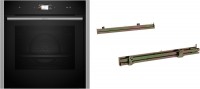 BMK6470VS Einbaubackofen bestehend aus B64VS71N0 + Z1608CX0 edelstahl, Pizza-Stufe, schnelles Vorheizen, Hefeteig-Gärstufe, Brotback-Stufe, WLAN