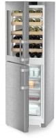 SWNstd 529i-20 Stand-Wein-Gefrierkombination edelstahl