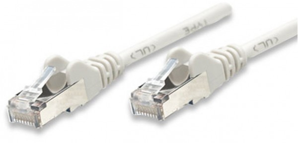 Patchkabel RJ45 SF/UTP Cat5e (5 m) grau Hebelschutz