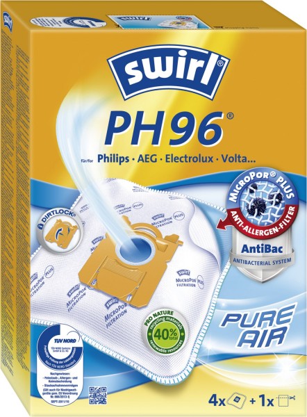 PH 96 MicroPor Plus, AntiBac Staubfilterbeutel