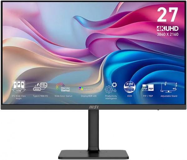 Modern MD272UPHGDE 69 cm (27") Monitor schwarz, Widescreen 4K UHD (3840x2160), 4 ms Reaktionszeit