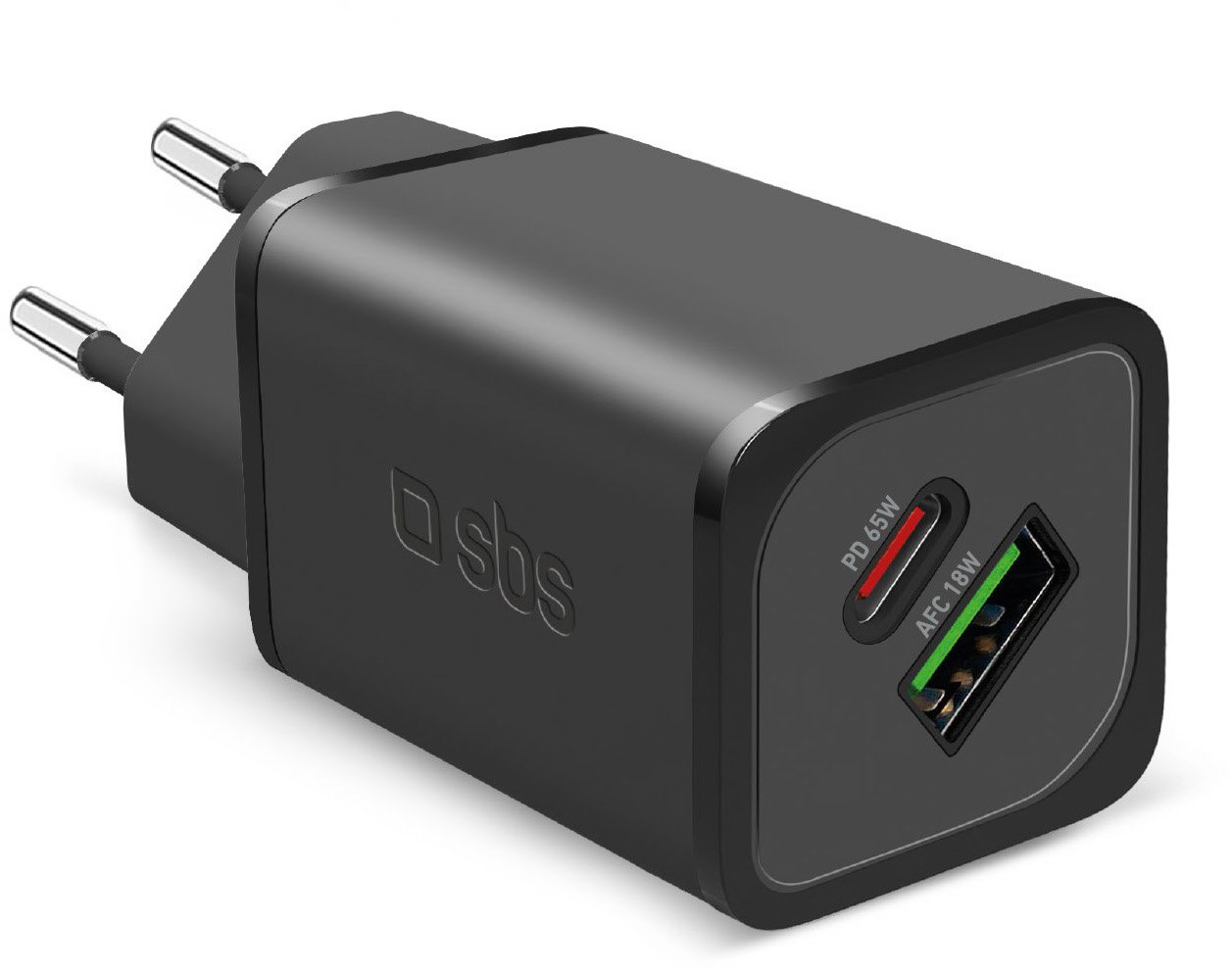 Image of USB-C/USB NanoTube-Ladegerät (65W) schwarz