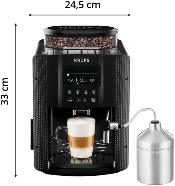 Krups EA8150 Espresso-/Kaffeevollautomat Schwarz | EURONICS