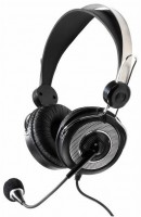 Retro Headset PC-Headset schwarz